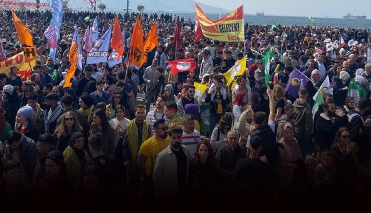 Valilik açıkladı: İzmir'de Nevruz kutlamaları sırasından terör propagandası yapan kişi sayısı 82'ye yükseldi