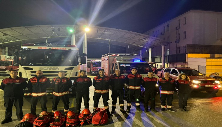 İzmir İtfaiyesi teleferikte mahsur kalanlar için kurtarma çalışmalarına katıldı