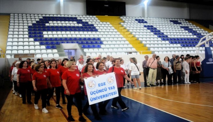 Ege Üniversitesi'nde 3.Yaş Üniversiteleri 1. Spor Şenliği başladı