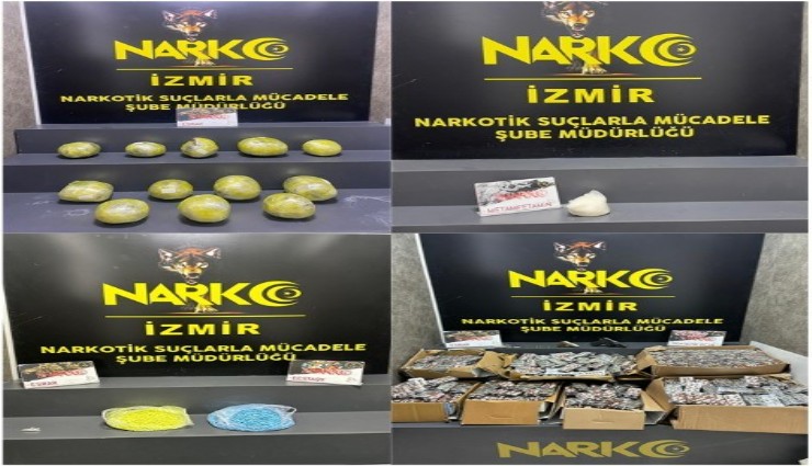İzmir'de zehir tacirlerine operasyon: 11 kişiden 8'i tutuklandı