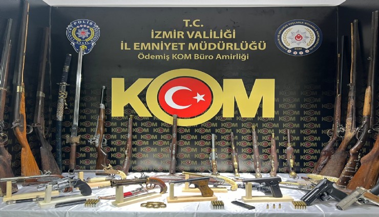 Ödemiş'te yasa dışı silah ticareti operasyonu: 1 gözaltı