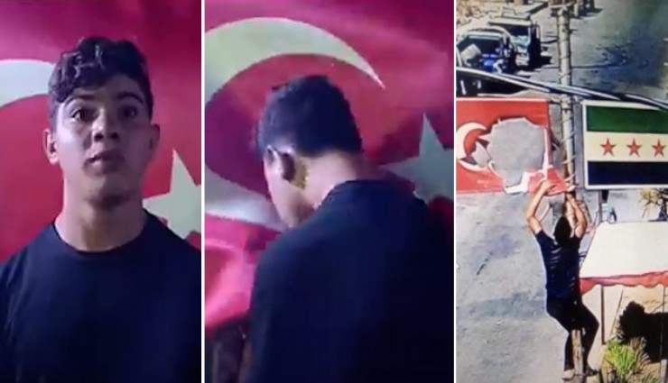 MİT, Suriye’nin El Bab şehrinde Türk bayrağına yönelik provokasyonda yer alan şahsı yakaladı