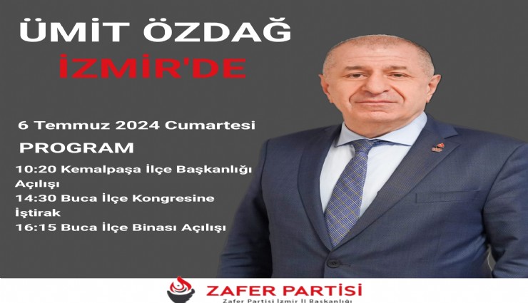 Ümit Özdağ İzmir'e geliyor