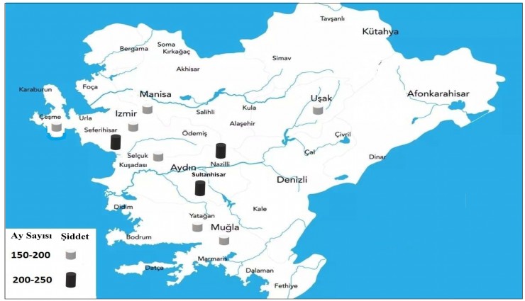 İzmir ve Ege Bölgesi'nin 160 yıllık kuraklık haritası çıkarıldı