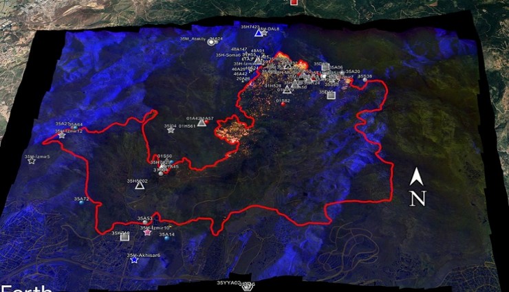 NASA’dan İzmir yangını tespiti: 4400 hektar alan zarar gördü