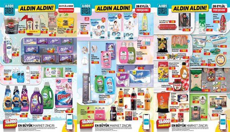 A101’e pirinç, sucuk, peynir geliyor! 26 Eylül 2024 A101 aktüel kataloğu