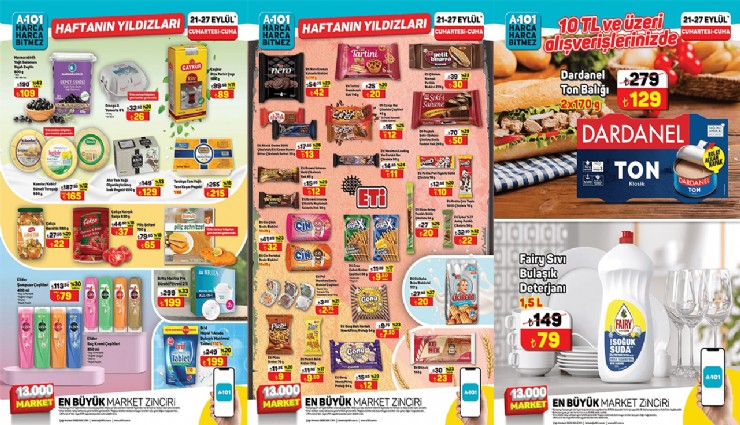 A101’e yumurta, çay, tereyağı geliyor! 21 Eylül 2024 A101 aktüel kataloğu