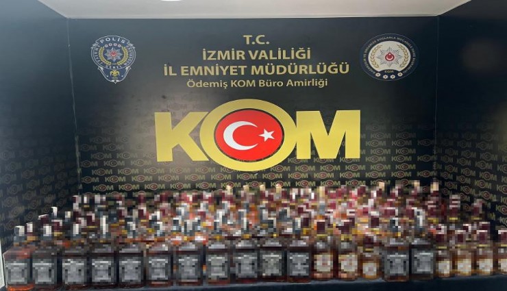 İzmir'de kaçak alkol operasyonu: ''191 şişe kaçak alkol ele geçirildi''