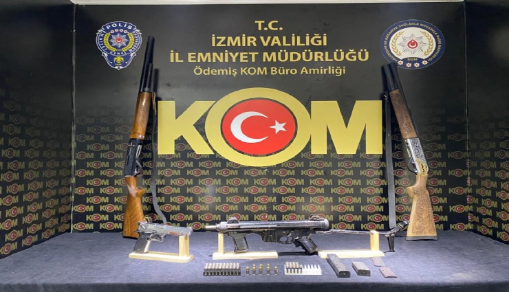 İzmir'de suikast silahı ele geçirildi