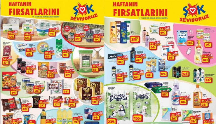 ŞOK’ta Ülker, Cafe Crown, Arko, Bingo, Pril ve Fairy Ürünlerine İndirim Geliyor! ŞOK 4-10 Eylül Aktüel Kataloğu!