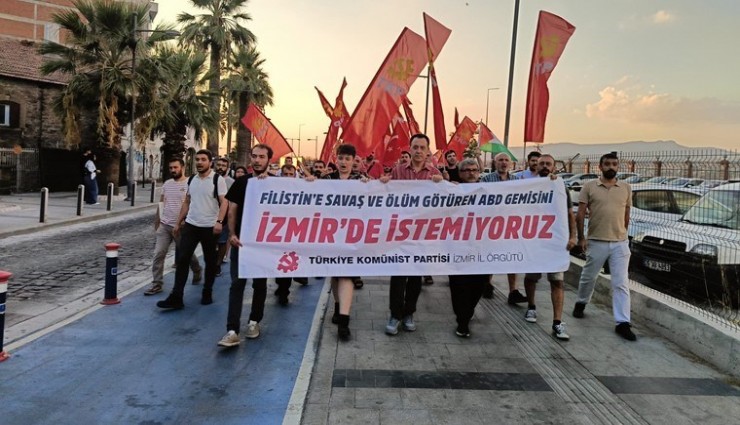 TKP'de ABD savaş gemisine protesto: Nöbet başlıyor, askerlere yumurtalı eylem