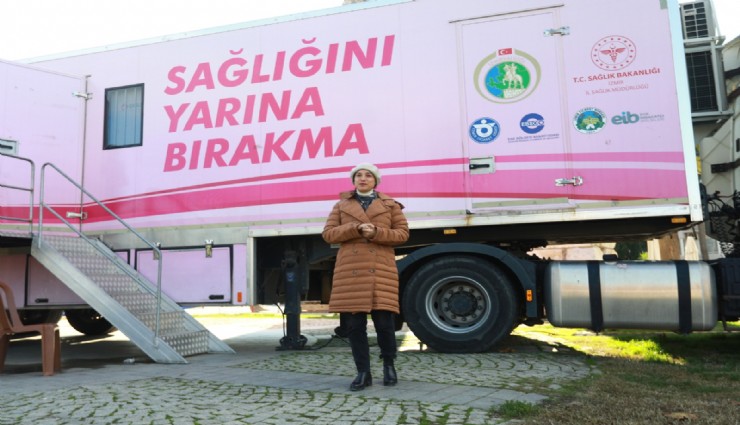 Başkan Ceritoğlu Sengel’den gezici sağlık tırına farkındalık ziyareti