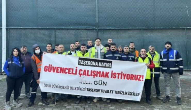 Büyükşehir'den eylem yapan taşeron işçilerle ilgili açıklama: Konunun muhatabı Belediye değil