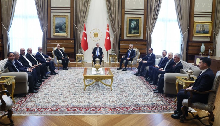 Cumhurbaşkanı Erdoğan Hamas heyetini kabul etti
