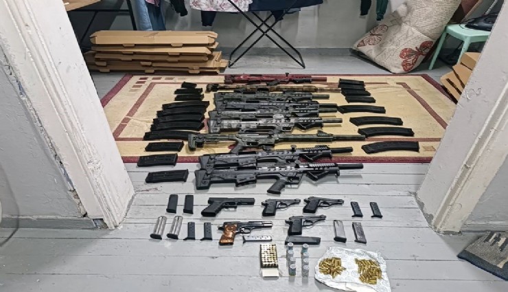 İzmir'de silah operasyonu: 15 gözaltı
