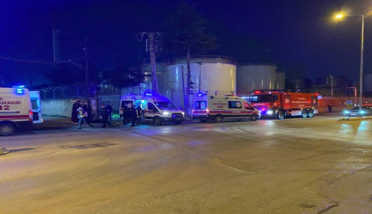 Kocaeli’nde Aytemiz Petrol’ün dolum tesisinde yangın: 4 işçi yaralandı