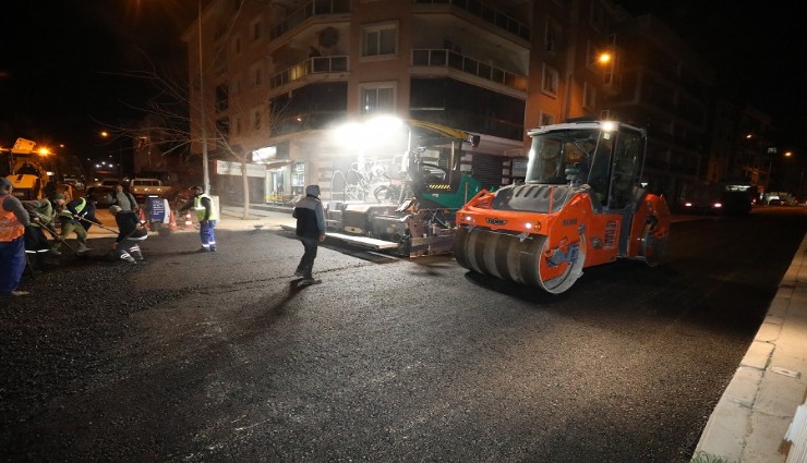 Menderes’te gece mesaisi