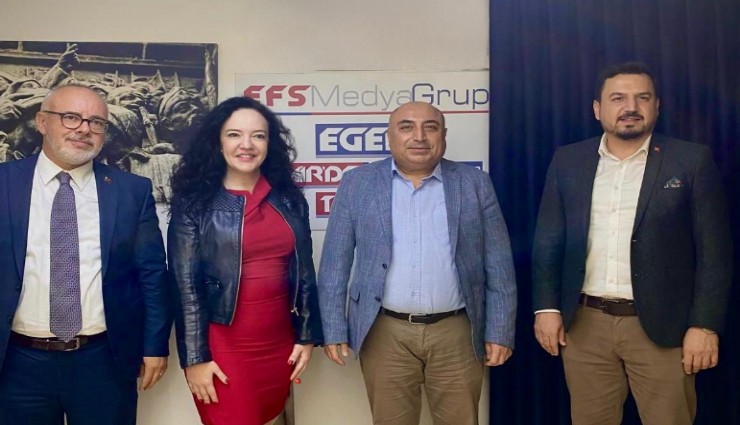 AK Partili Narlı ve Çömlekçi’den Egeli Gazete ’ye ziyaret
