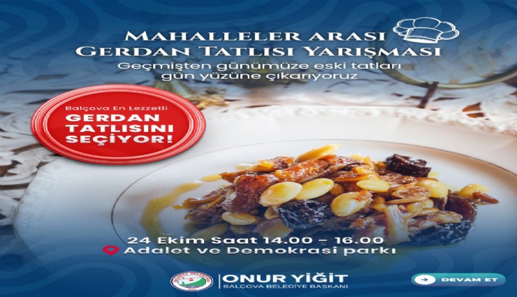Balçova’da mahalleler arası tatlı rekabet