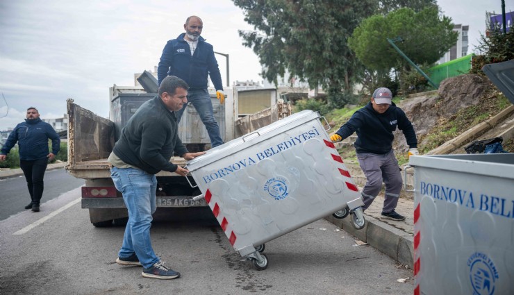 Bornova’ya 1000 yeni çöp konteyneri
