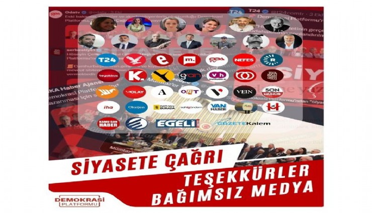 Demokrasi Platformu’ndan bağımsız medya paylaşımı: Egeli Gazete de yer aldı