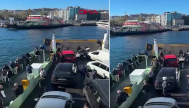 İstanbul'da feribot iskeleye çarptı