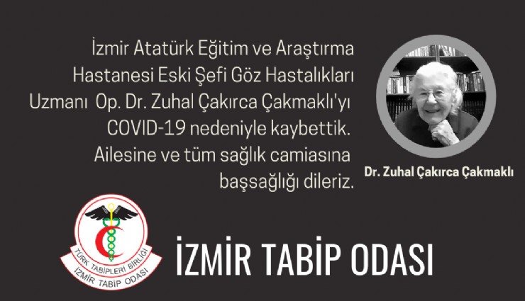 İzmir’de bir doktor daha Koronavirüs kurbanı oldu