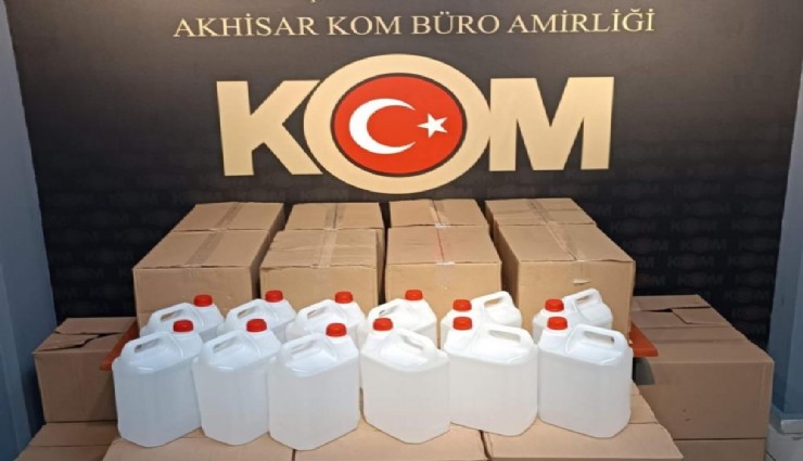 Manisa'da 440 litre kaçak etil alkol ele geçirildi