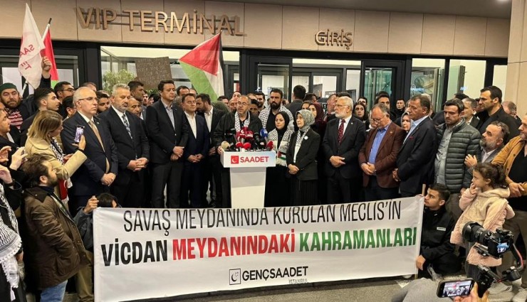 Özgürlük Filosu'nda gözaltına alınan milletvekilleri İstanbul'a geldi