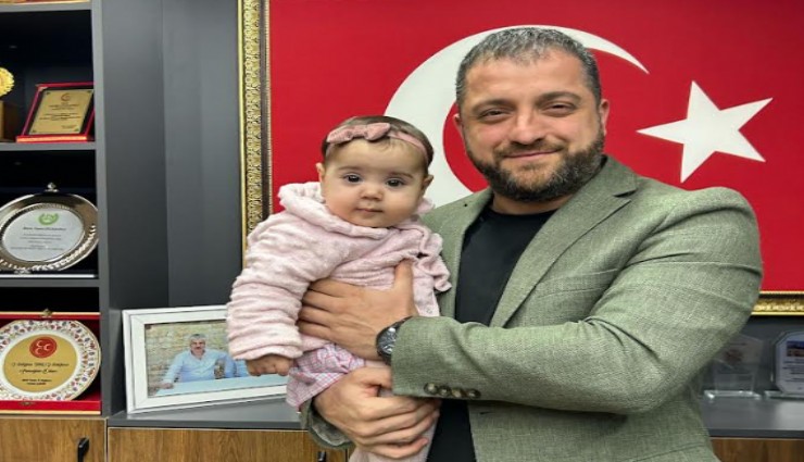 Pınarbaşı esnafından SMA hastası Esma bebeğe yaşam desteği
