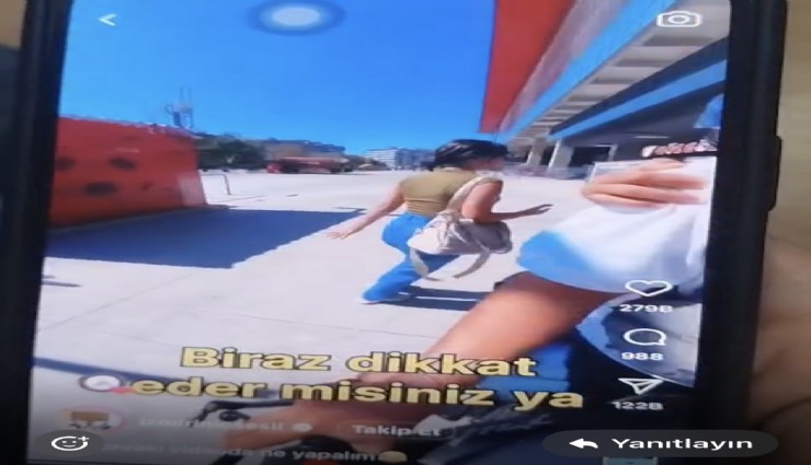 İzmir'de yayaları korkutan sürücü yakalandı