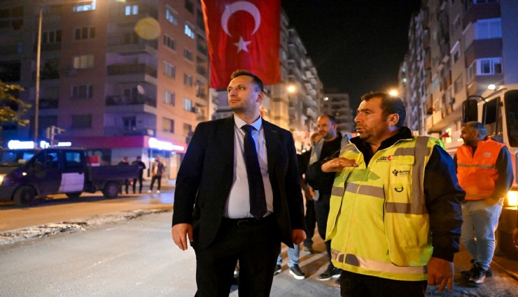 Bornova’da gece mesaisi