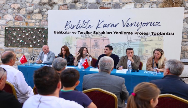 Çeşme'de Balıkçılar ve Terziler Sokağı yenileniyor