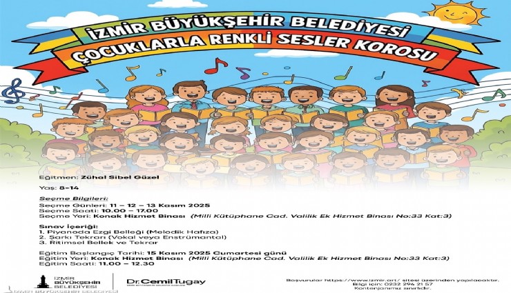 Çocuklarla Renkli Sesler Korosu başlıyor