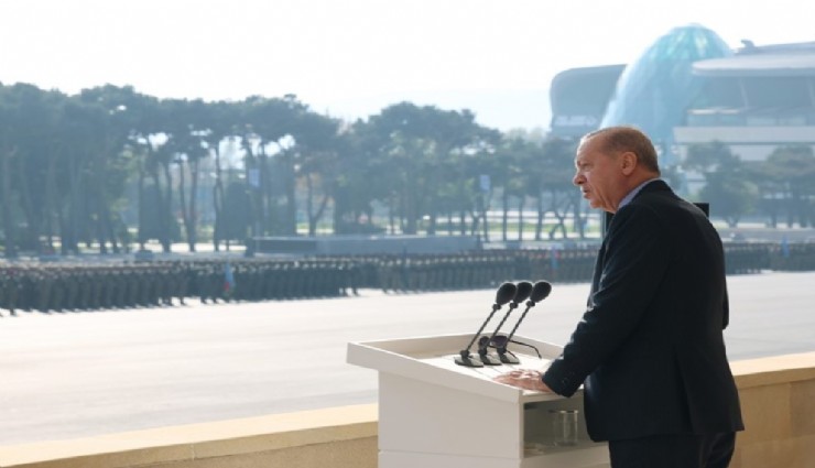 Erdoğan, Karabağ Zaferi 5. yılında Azerbaycan'da