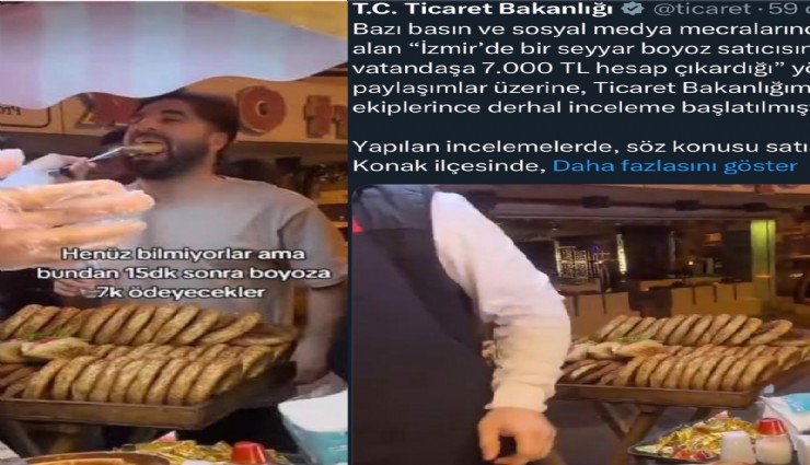 Yedi bin liralık fahiş fiyatlı boyoza Ticaret Bakanlığından 47 bin 950 liralık ceza!