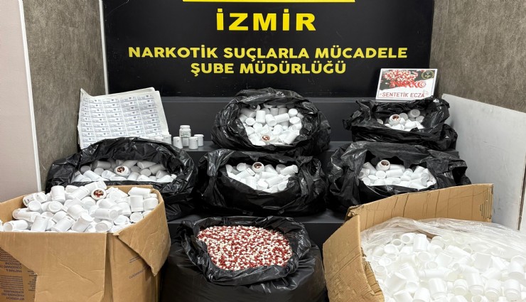 İzmir'de 316 binin üzerinde uyuşturucu hap yakalandı