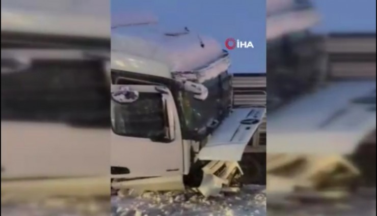 Sivas’ta yoğun kar yağışı kazaları beraberinde getirdi: 1 can kaybı, 5 yaralı