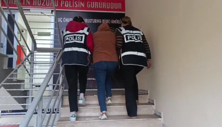 28 yıl hapis cezası bulunan kadın hırsız Karabağlar'da yakalandı