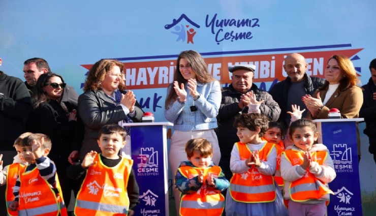 Çeşme Belediyesi, Alaçatı’da çocuklar için yeni bir yaşam alanının temelini attı