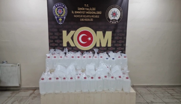 İzmir’de insan sağlığını tehdit eden sahte alkole operasyon: 2 kişiye tutuklama