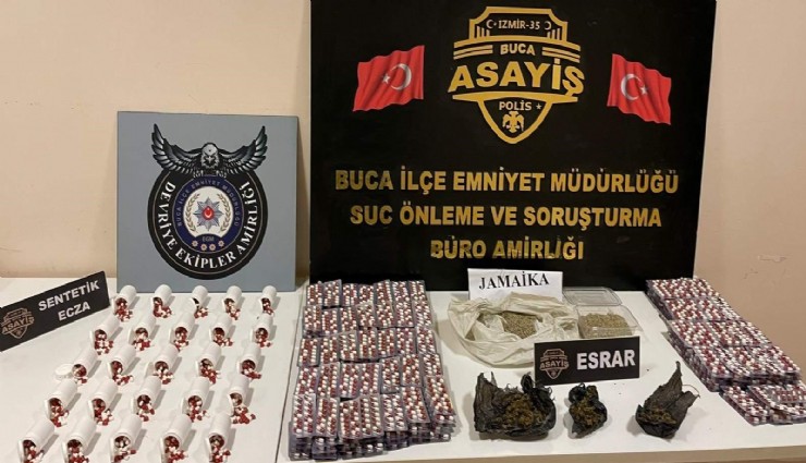 İzmir'de uyuşturucu satıcısına operasyon: 5 binden fazla hapla yakalandı
