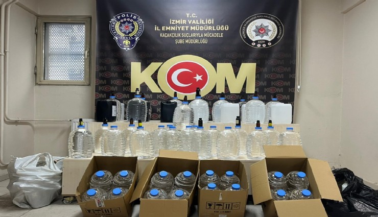 İzmir'de yılbaşı öncesi sahte içki operasyonu: 5 kişi tutuklandı