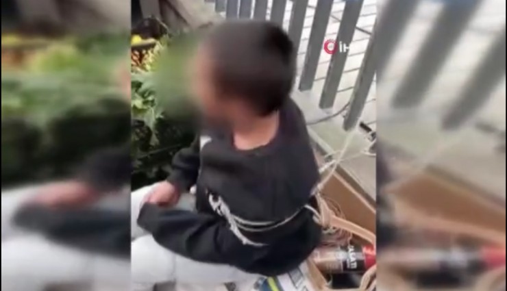 Sarıyer’de hırsızlık yaptığı iddia edilen çocuğu iple bağladılar