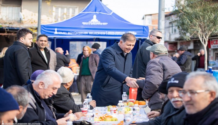 Yılın son gününde Başkan Tugay’la dayanışma sofrasında buluştular