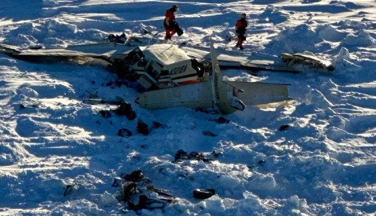 Alaska'da kaybolan uçağın enkazı bulundu: 10 ölü