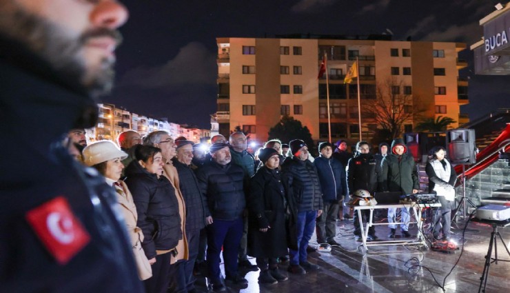 Büyük acının ikinci yılında Buca’da anma töreni