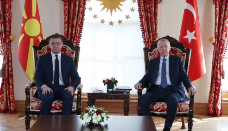 Cumhurbaşkanı Erdoğan, Kuzey Makedonya Başbakanı Mickoski’yi kabul etti