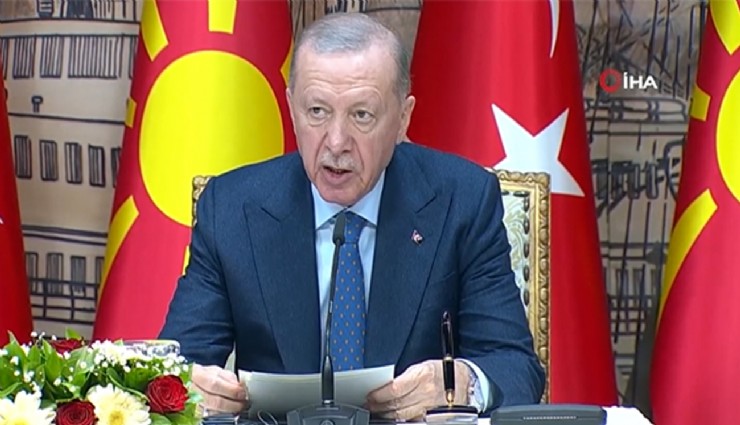 Cumhurbaşkanı Erdoğan: ''Kuzey Makedonya ile ticaret hacmimizi 2 katına çıkaracağız''
