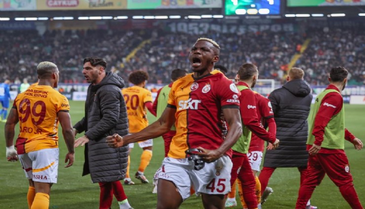 Galatasaray, Rize'de Osimhen ile güldü: 1-2